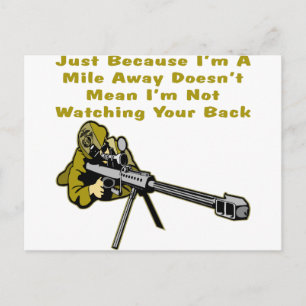Sniper, nur weil ich eine Meile weg ist nicht Geme Postkarte
