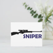 **SNIPER** POSTKARTE (Stehend Vorderseite)