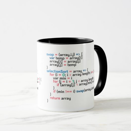 Snippet für Sort-Programmierung Tasse (VorderseiteRechts)