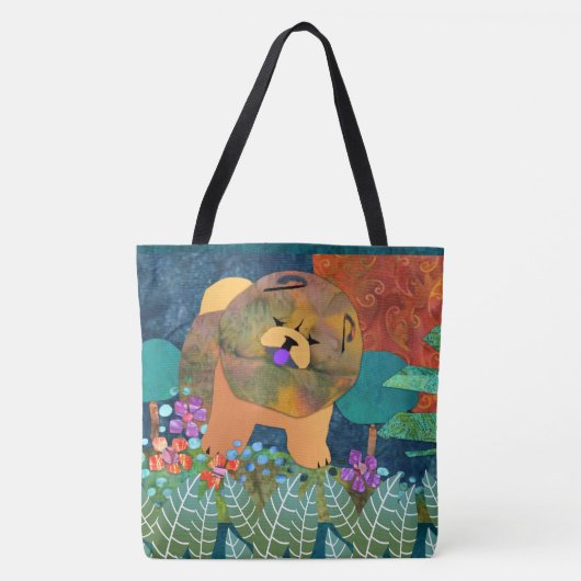 SNIPPETS Chow-Chow Tasche oder crossbody Tasche (Vorderseite)