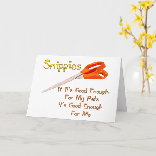 Snippies Karte (Gelbe Blume)