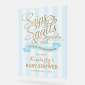 Snips and Snails Baby Boy Baby Dusche Willkommen Acrylschild (Winkel)