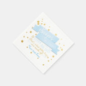 Snips & Snail Boys Blue & Gold Baby Dusche Napkins Serviette (Ecke)