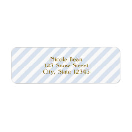 Snips & Snails Blue Striped Card Address Labels