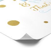 Snips & Snails Boys Blue & Gold Baby Duschbanner Poster (Ecke)