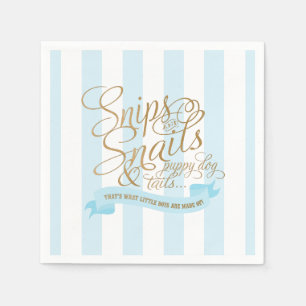 Snips und Snails Cocktail Napkins Serviette