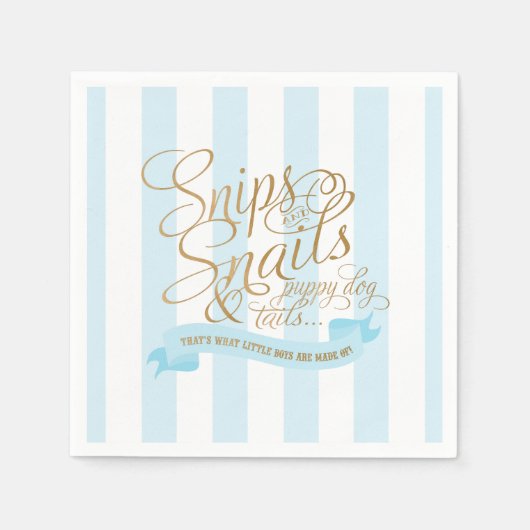 Snips und Snails Cocktail Napkins Serviette (Vorderseite)