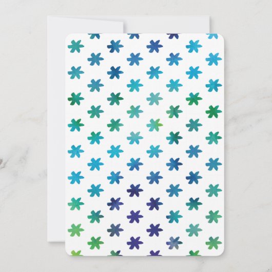 Snips und Snails Wasserfarbe Kinderdusche Einladung (Rückseite)