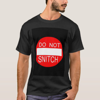 SNITCH NICHT SCHWARZES T-Shirt