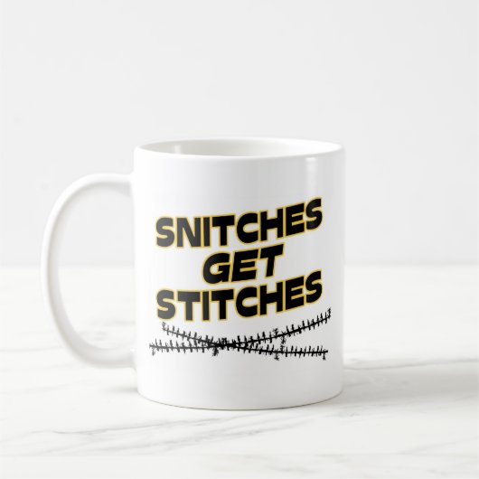 Snitches erhalten Stiche Kaffeetasse (Links)
