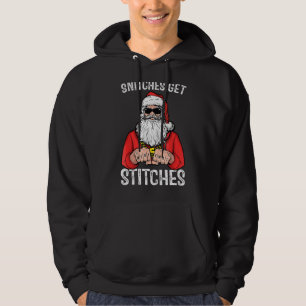 Snitches erhalten Stitches Santa Hoodie