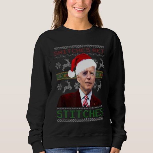 Snitches erhalten Stitches Ugge Weihnachts-Sweater Sweatshirt (Vorderseite)