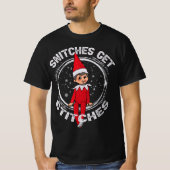 Snitches erhalten Stitches zum Shirt Elf Xmas Snit (Vorderseite)