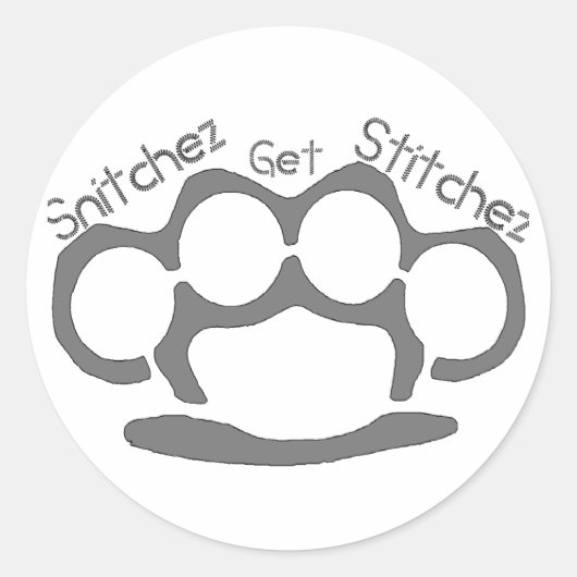 Snitchez Stitchez Stickers (Vorderseite)