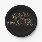 Snkae punktierte Entwurf Pappteller (Vorderseite)