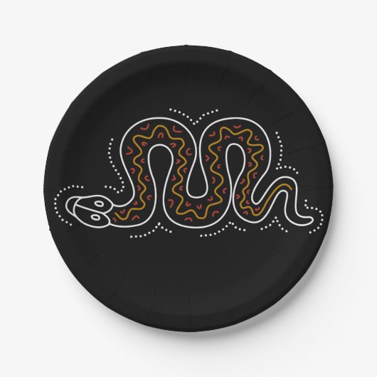 Snkae punktierte Entwurf Pappteller (Vorderseite)