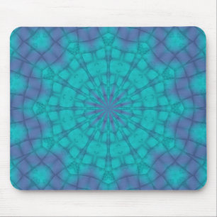 Sno Flakes auf türkisfarbenem und violettem Hinter Mousepad