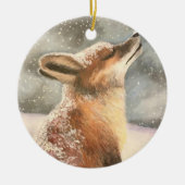 Sno Fox Keramik Ornament (Vorne)