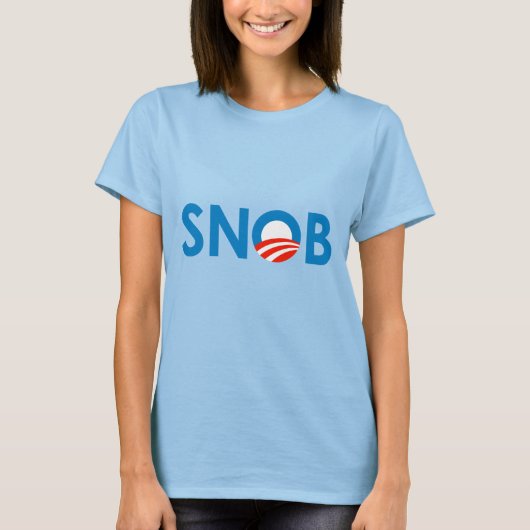SNOB/ANTI-OBAMA T-Shirt (Vorderseite)