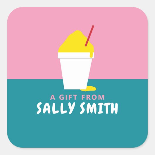 SNOBALL QUADRATISCHER AUFKLEBER (Vorderseite)