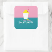 SNOBALL QUADRATISCHER AUFKLEBER (Tasche)