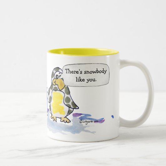 Snobody mögen Sie Penguin-Tasse Zweifarbige Tasse (Rechts)