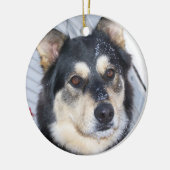 SNOCH UND CHRISTMAS und Dehnschießpistole los Keramikornament (Links)