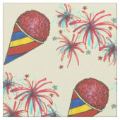 Snocone Fireworks USA 4. Juli Vierter Snoball Stoff (Nahaufnahme)