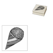 Snocone Snocone Shaved Snoball Snoball Gummistempel (Stempel)