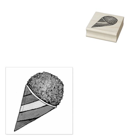 Snocone Snocone Shaved Snoball Snoball Gummistempel (Stempel)