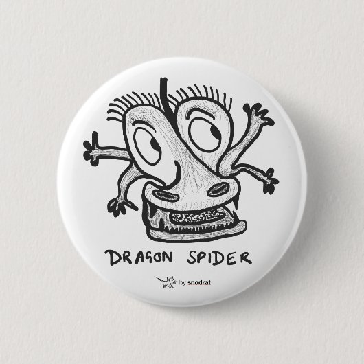 Snod Ratte: Drache-Spinne Button (Vorderseite)