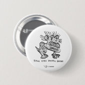 Snod Ratte: Drei mit Augen Snortel Doozer Button (Vorne & Hinten)