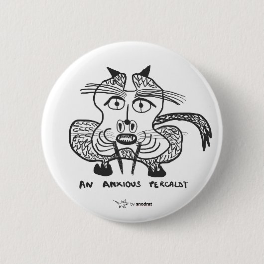 Snod Ratte: Ein besorgtes Percalot Button (Vorderseite)