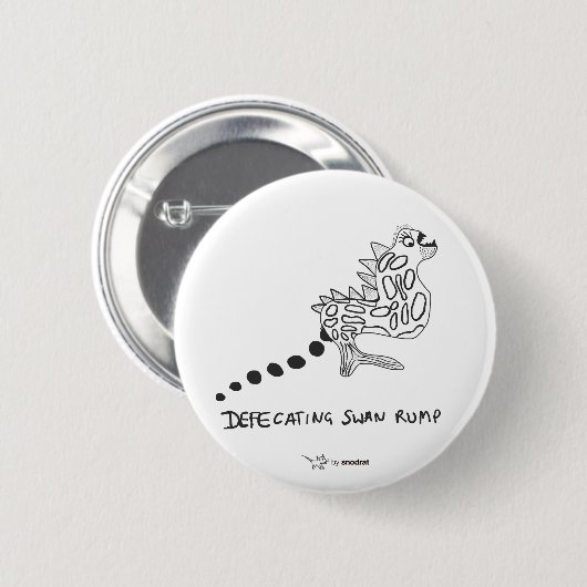 Snod Ratte: Klar werden des Schwan-Hinterteils Button (Vorne & Hinten)