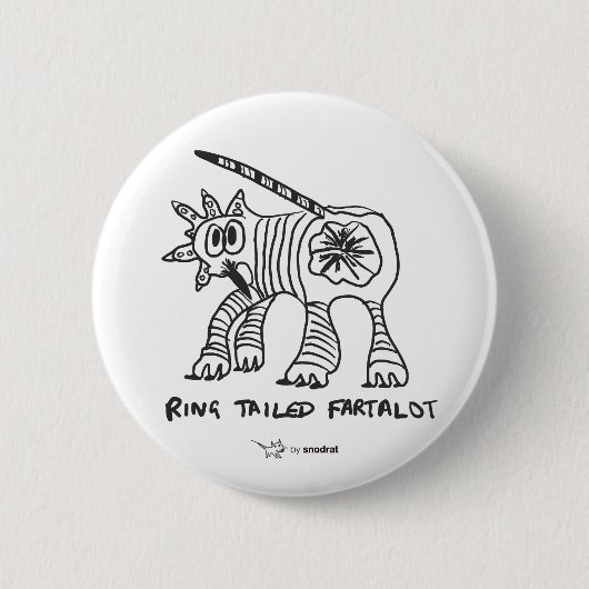 Snod Ratte: Ring angebundenes Fartalot Button (Vorderseite)