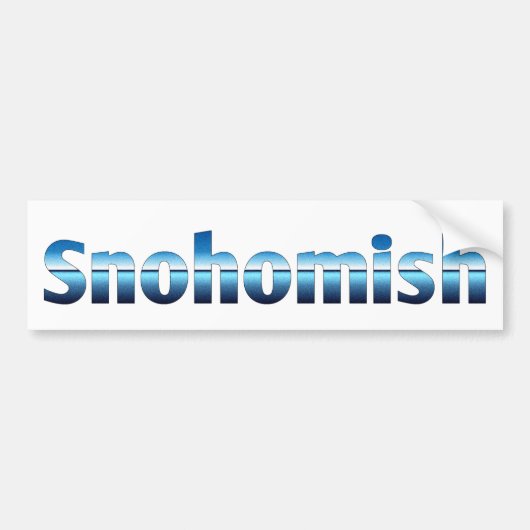 Snohomish WA Autoaufkleber (Vorne)
