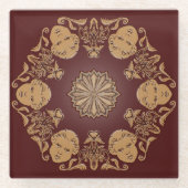 Snoiwflake Glas-Untersetzer Glasuntersetzer (Vorderseite)