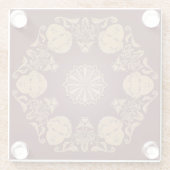 Snoiwflake Glas-Untersetzer Glasuntersetzer (Rückseite)