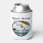 Snook Fishing Sunset Trucker Hat Dosenkühler (Kanne Vorderseite)