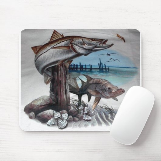 Snook-Mausunterlage Mousepad (Mit Mouse)