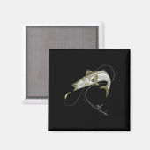 Snook Robalo Sergeant-Fisch Linesider Seifffisch Magnet (Vorderseite/Rückseite)