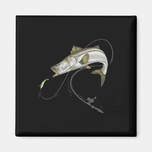 Snook Robalo Sergeant-Fisch Linesider Seifffisch Magnet (Vorne)