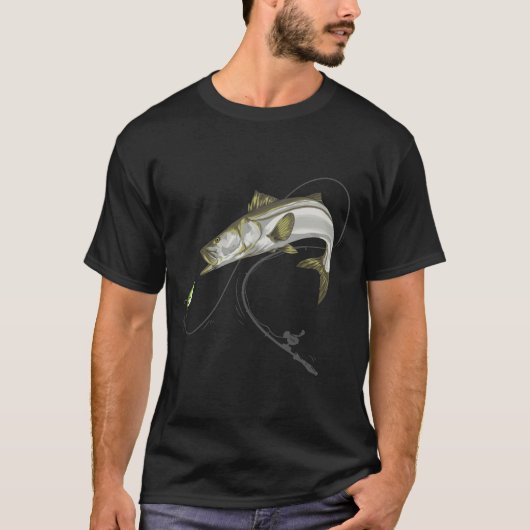 Snook Robalo Sergeant Fisch Linesider Seifffisch T-Shirt (Vorderseite)