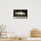 Snook Vintage B&W Posters, Prints und Frames Poster (Küche)