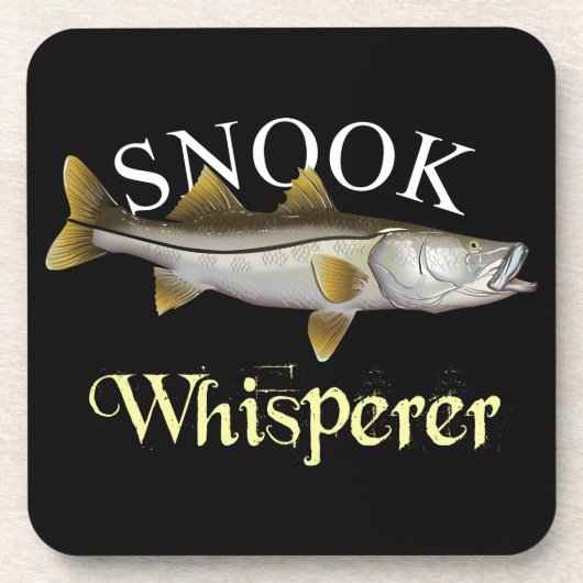Snook Whisperer Dark Getränkeuntersetzer (Vorderseite)