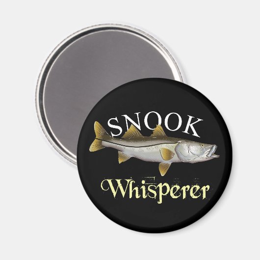 Snook Whisperer Dark Magnet (Vorderseite/Rückseite)