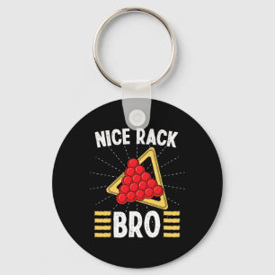 Snooker Apparel für Erwachsene Nice Rack Bro Pool  Schlüsselanhänger