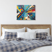 Snooker Balls - Abstrakte Ölmalerei Leinwanddruck (Insitu (Schlafzimmer))