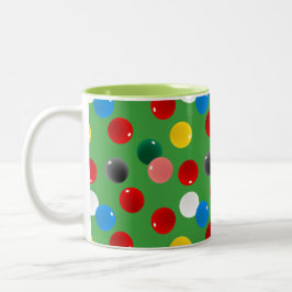 Snooker Balls Gemustert Zweifarbige Tasse