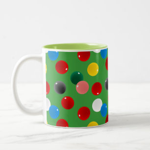 Snooker Balls Gemustert Zweifarbige Tasse